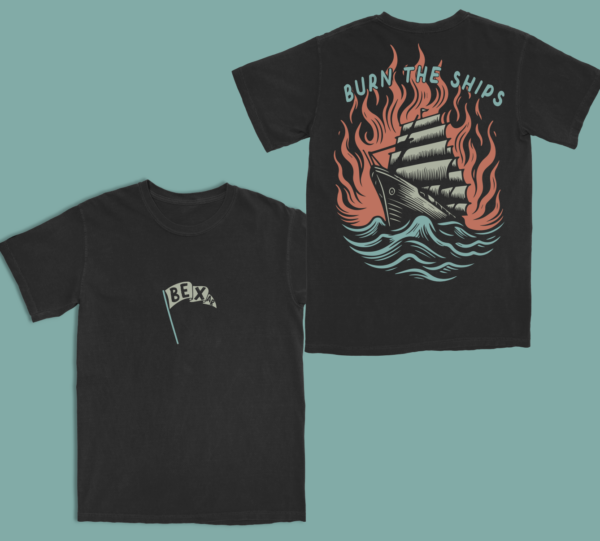 Vintage Burn The Ships Tee & Long Sleeve